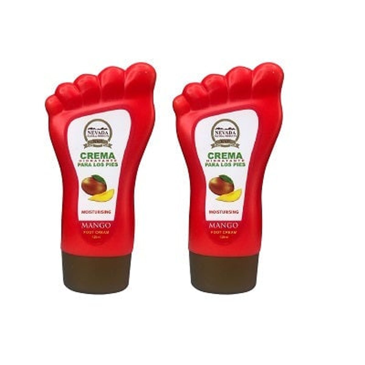 NEVADA NATURAL PRODUCTS - Crema Hidratante Para Los Pies Mango Nevada 120ml 2 Unidades