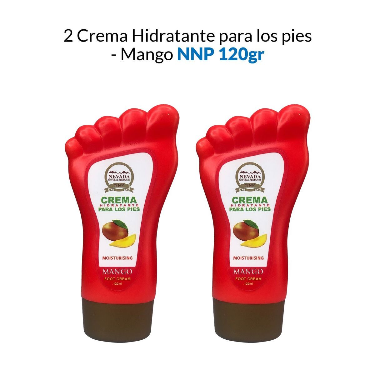 NEVADA NATURAL PRODUCTS - Crema Hidratante Para Los Pies Mango Nevada 120ml 2 Unidades