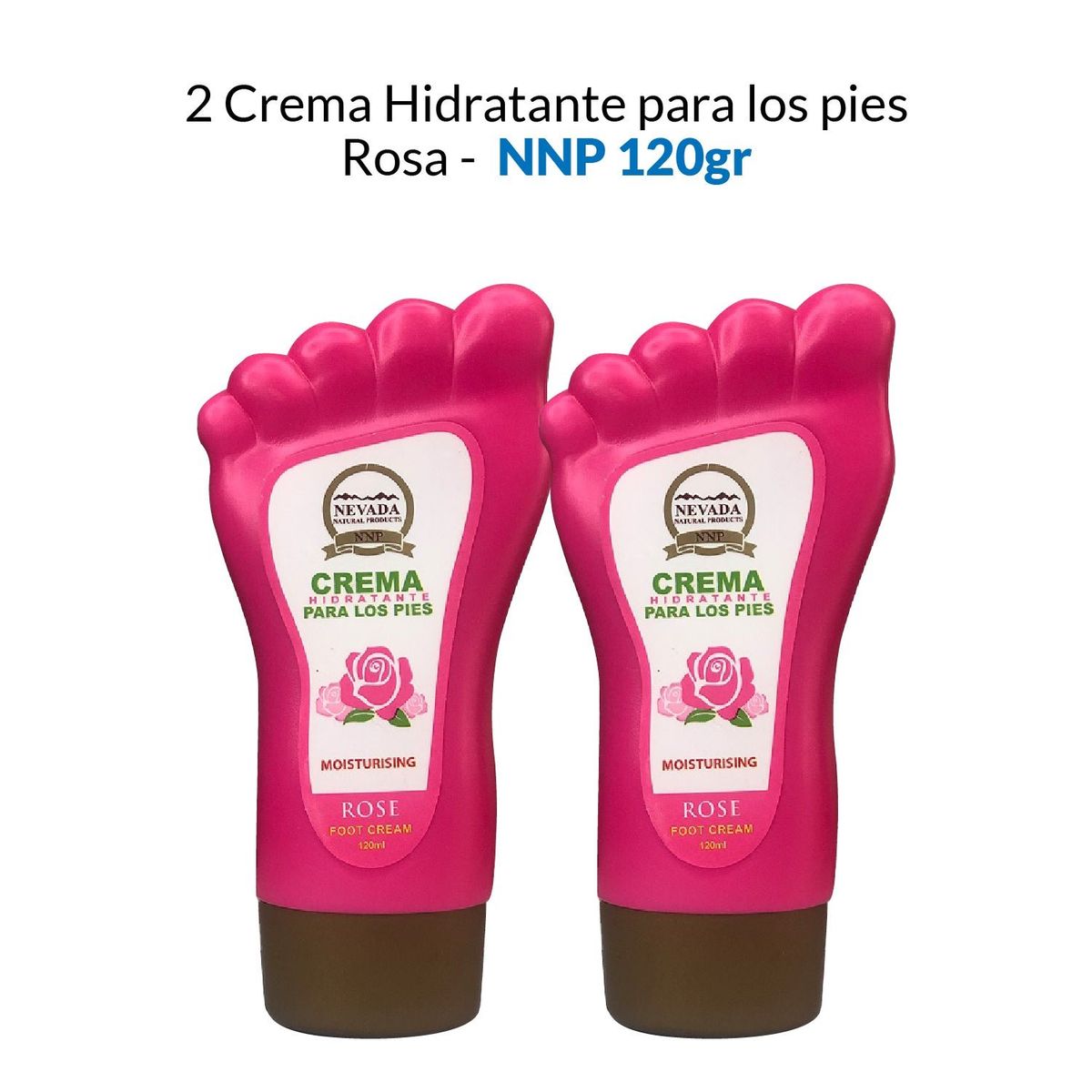 NEVADA NATURAL PRODUCTS - Crema Hidratante Para Los Pies Rosa Nevada 12ml 2 Unidades