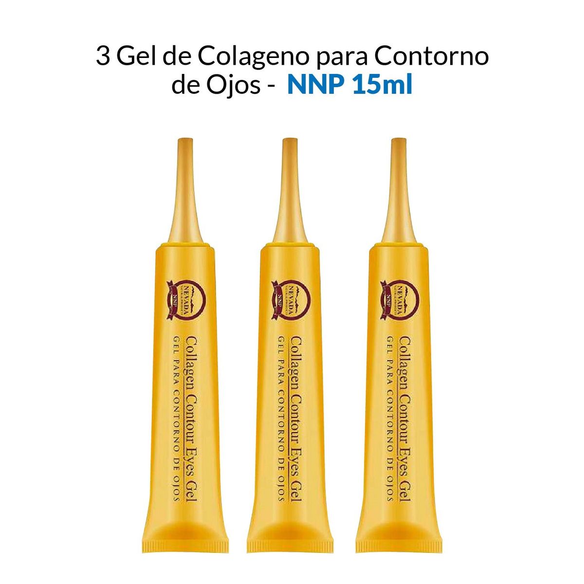 NEVADA NATURAL PRODUCTS - Gel De Colageno Para Contorno De Ojos Nevada 15ml 3 Unidades