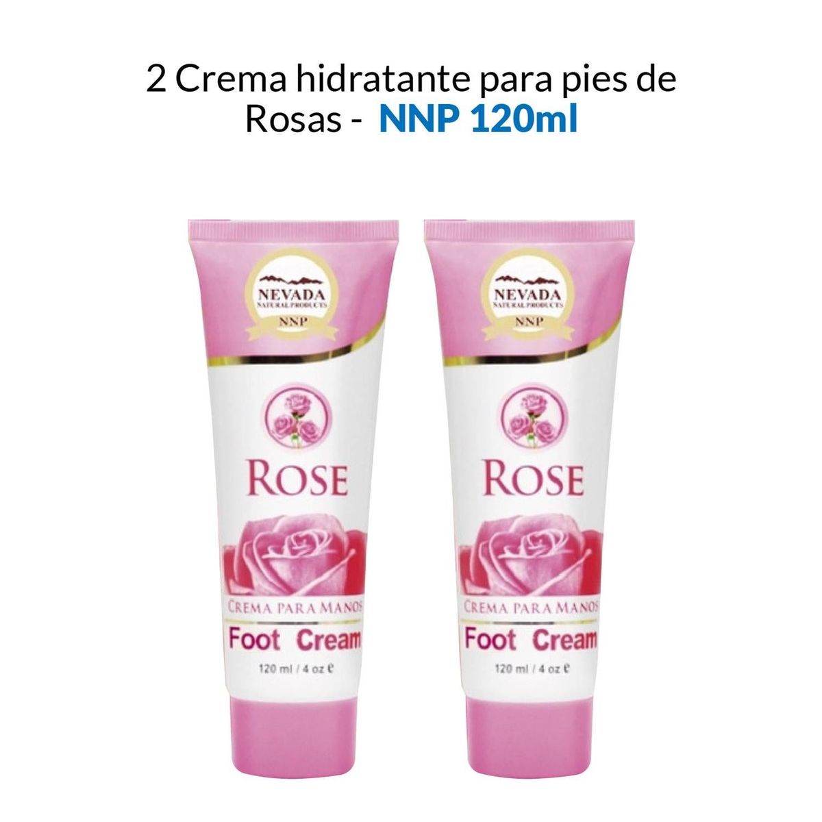 NEVADA NATURAL PRODUCTS - Crema Hidratante Para Pies De Rosas Nevada 120ml 2 Unidades