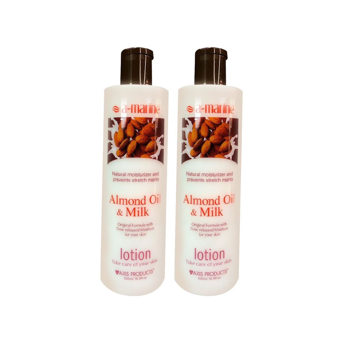 GENERICO - Locion Corporal Aceite De Almendras Y Leche A-Marine 500ml 2 Unidades_.