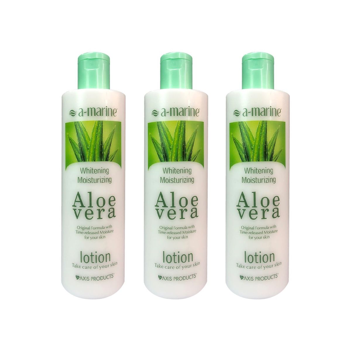 GENERICO - Locion Corporal De Aloe Vera A-Marine 500ml 3 Unidades