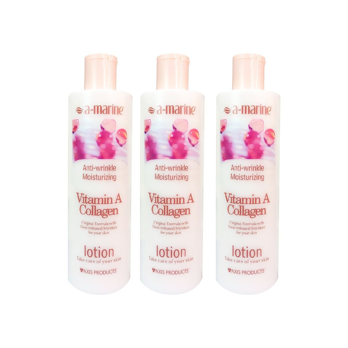 GENERICO - Locion Corporal De Colageno De Vitamina A A-Marine 500ml 3 Unidades