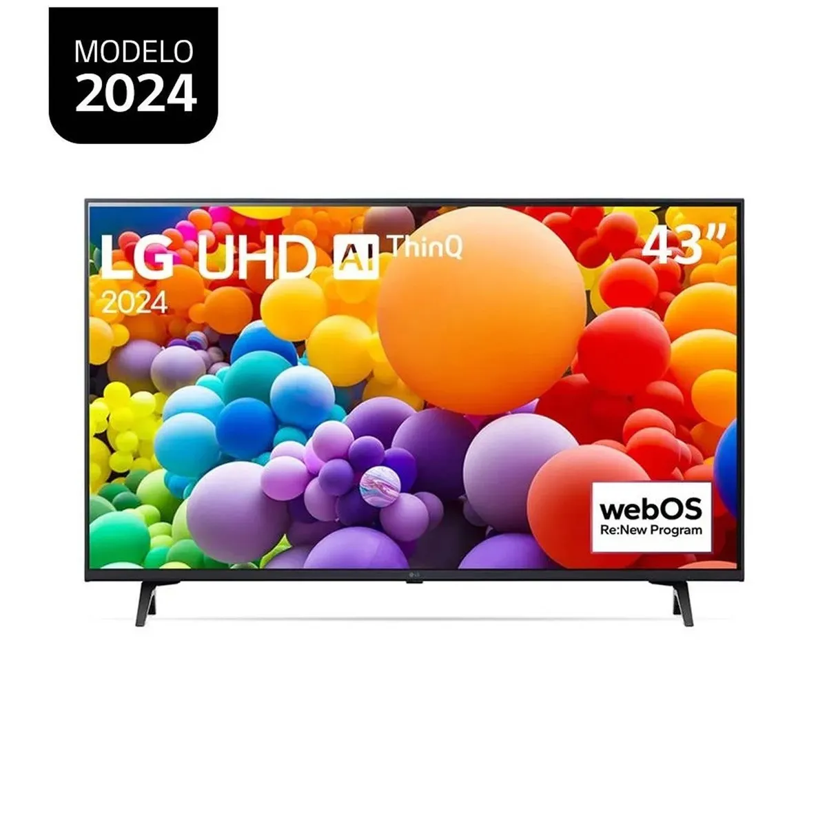 LG - Televisor LG 43 UHD α5 IA 4K Gen7 WebOS 43UT7300.