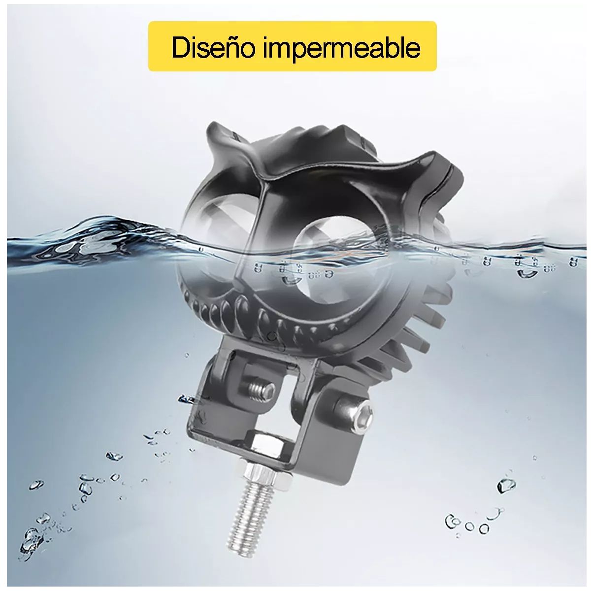 GENERICO - Par Luces Led Para Faros Motos Luz Auxiliares Lupa Autos