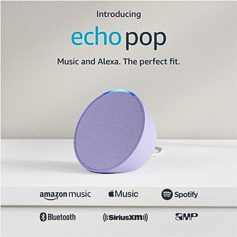 AMAZON - Echo Pop Parlante Alexa Lavanda