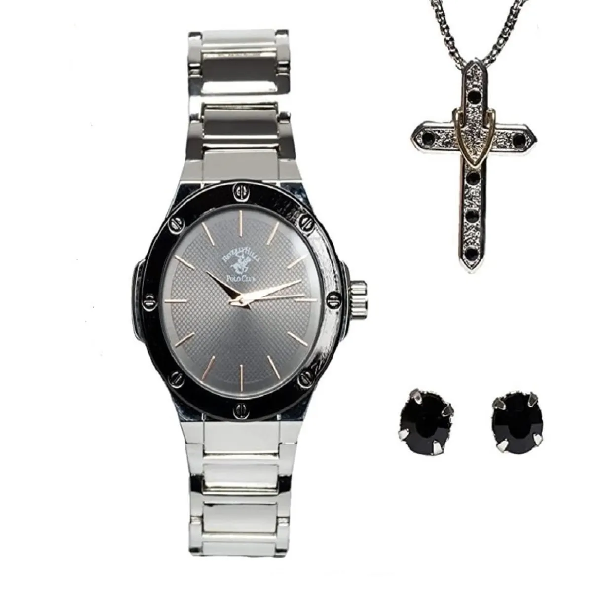 US POLO ASSN - Estuche Reloj  US Polo para Mujer + Collar y Aretes