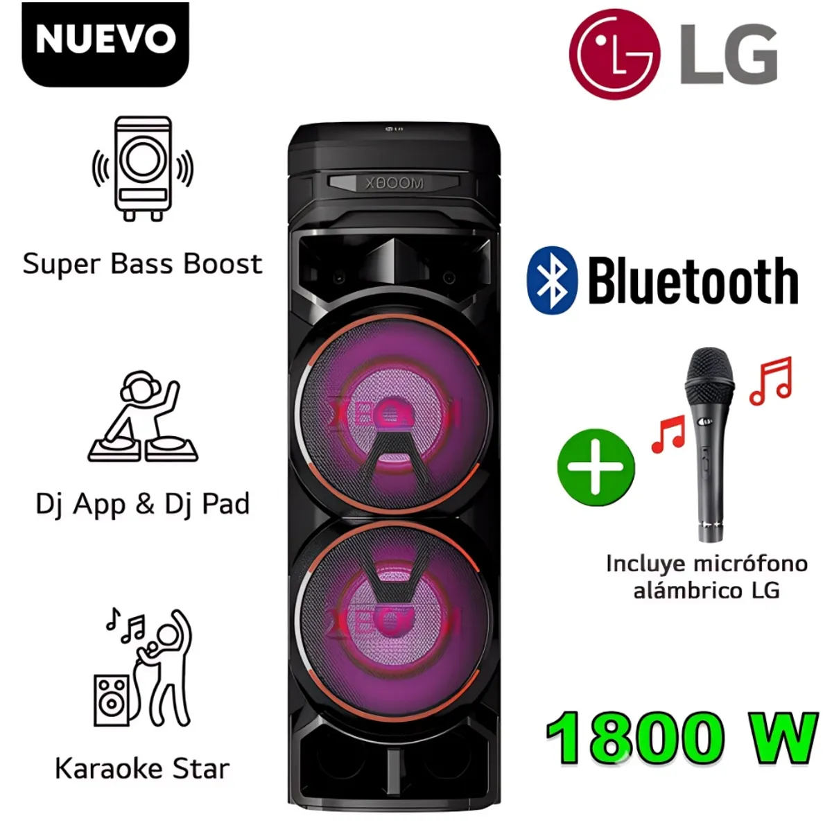 LG - EQUIPO DE SONIDO LG BLUETHOOH XBOOM RNC9