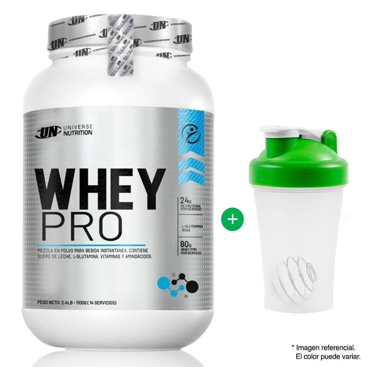 UNIVERSE NUTRITION - Proteína Universe Nutrition Whey Pro 1.1 kg Vainilla Shaker