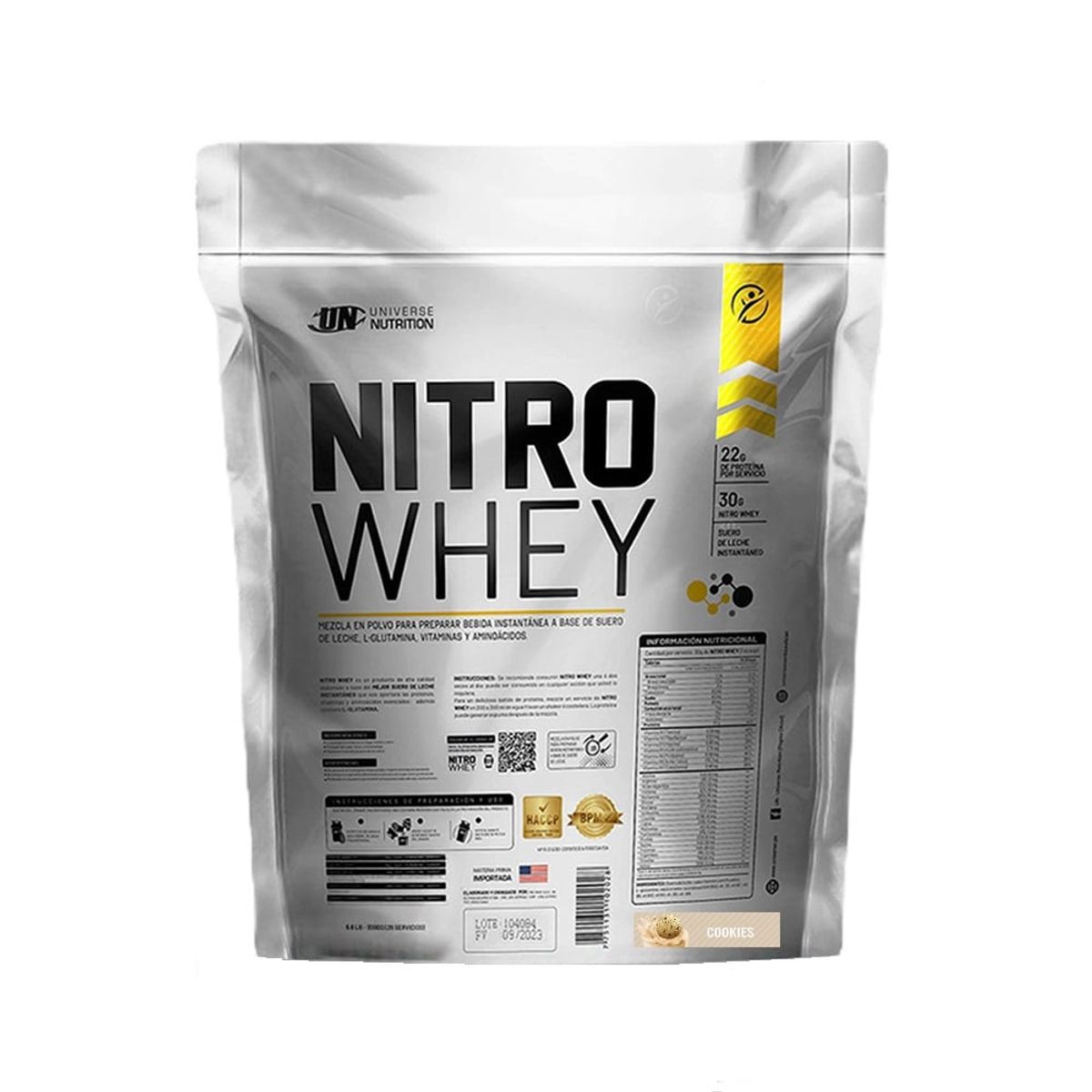 UNIVERSE NUTRITION - Proteína Universe Nutrition Nitro Whey 5kg Cookies Cream