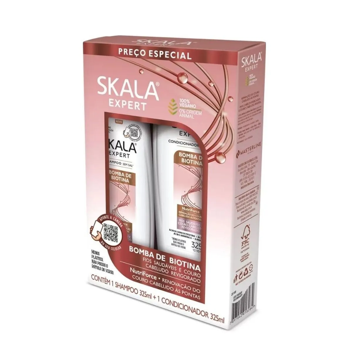 SKALA - Shampoo Acondicionador Bomba de Biotina Skala Expert 325ml Duo Pack