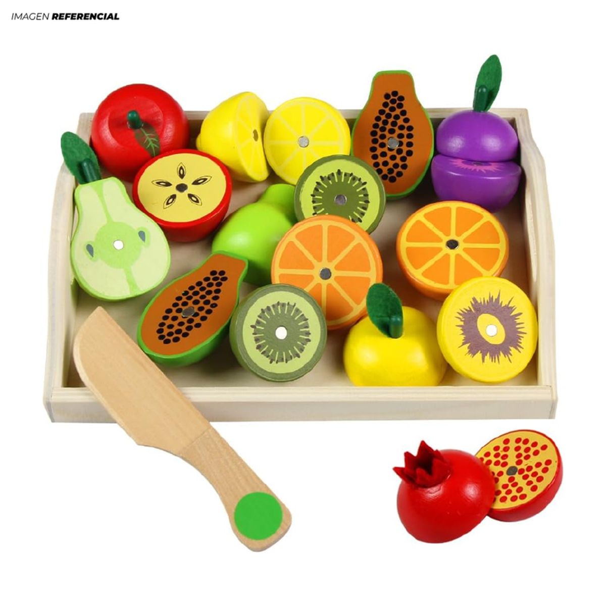 GENERICO - Juego Didáctico Bandeja de Fruta y Verdura