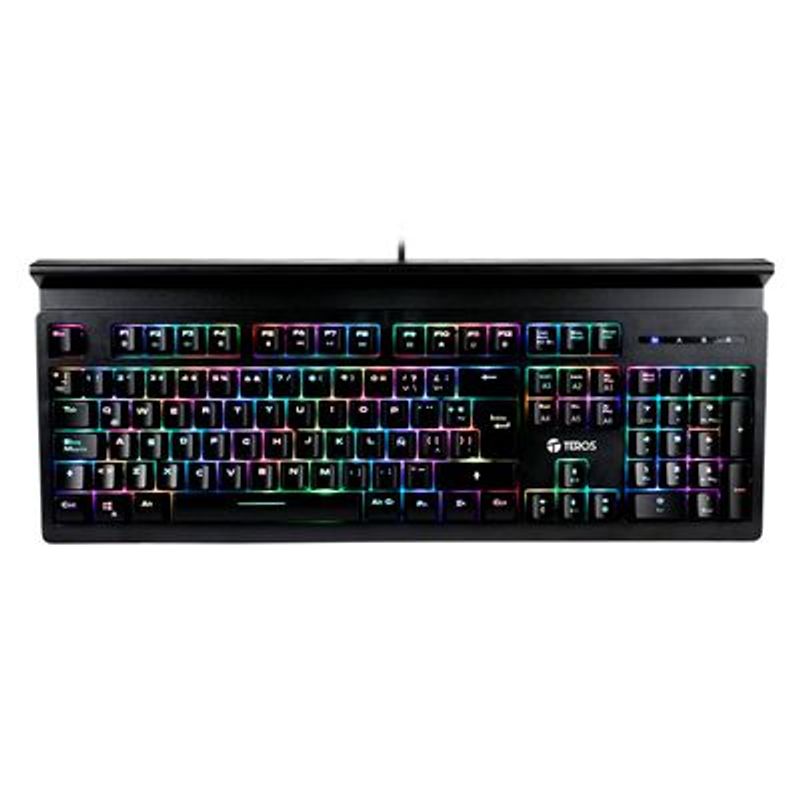 TEROS GAMING - Teclado Gamer Teros 4151 Mecánico USB RGB