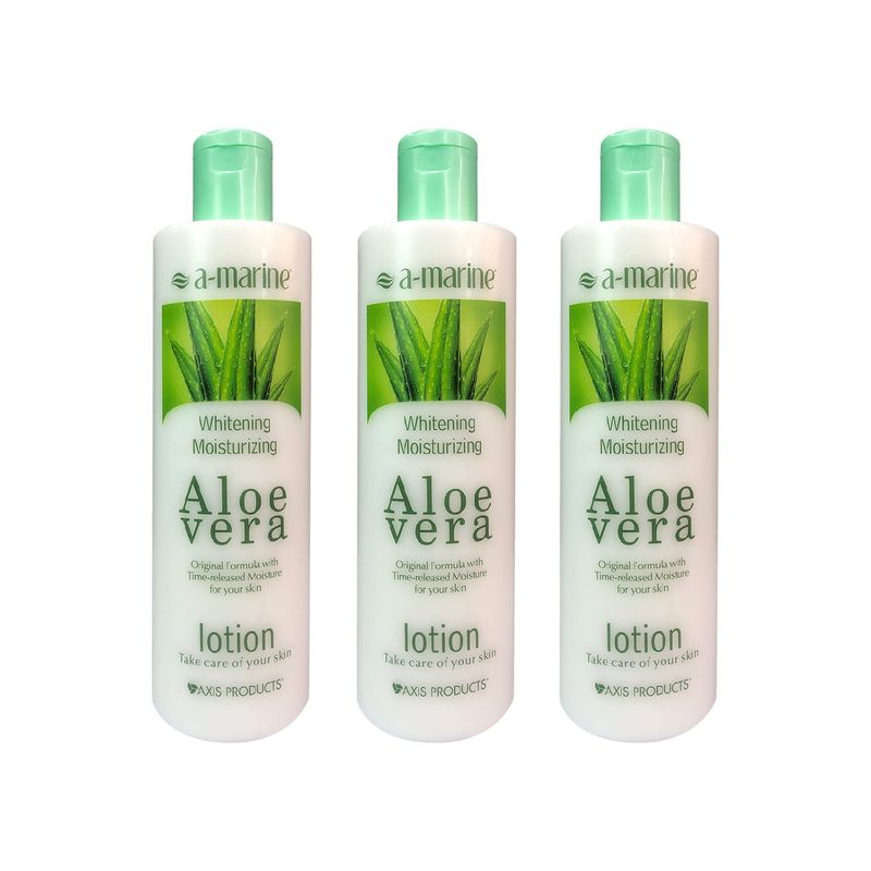 GENERICO - Locion Corporal De Aloe Vera A-Marine 500ml 3 Unidades