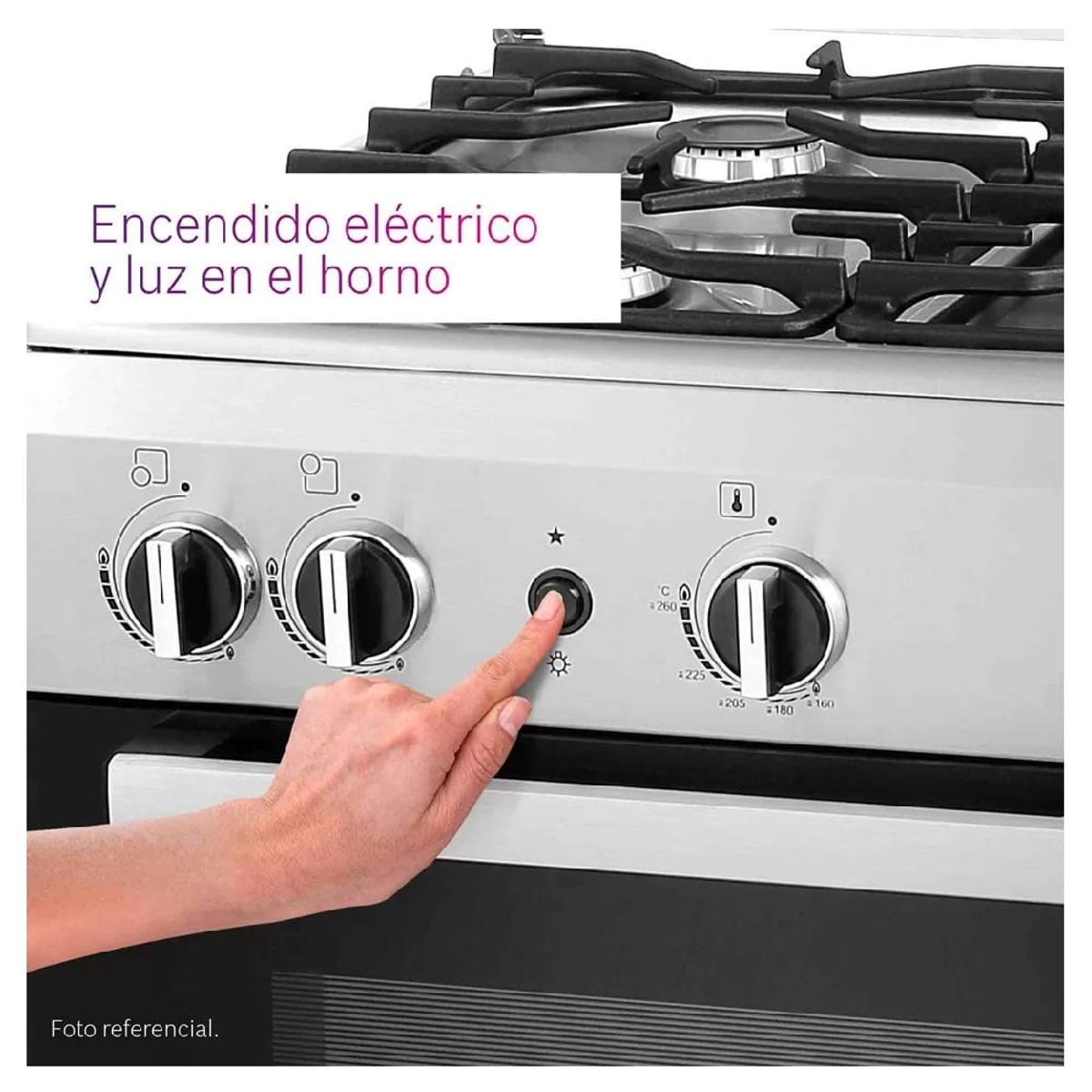 BOSCH - Cocina Bosch PRO545 IX a Gas de Pie 30" 5 Hornillas Acero Inoxidable