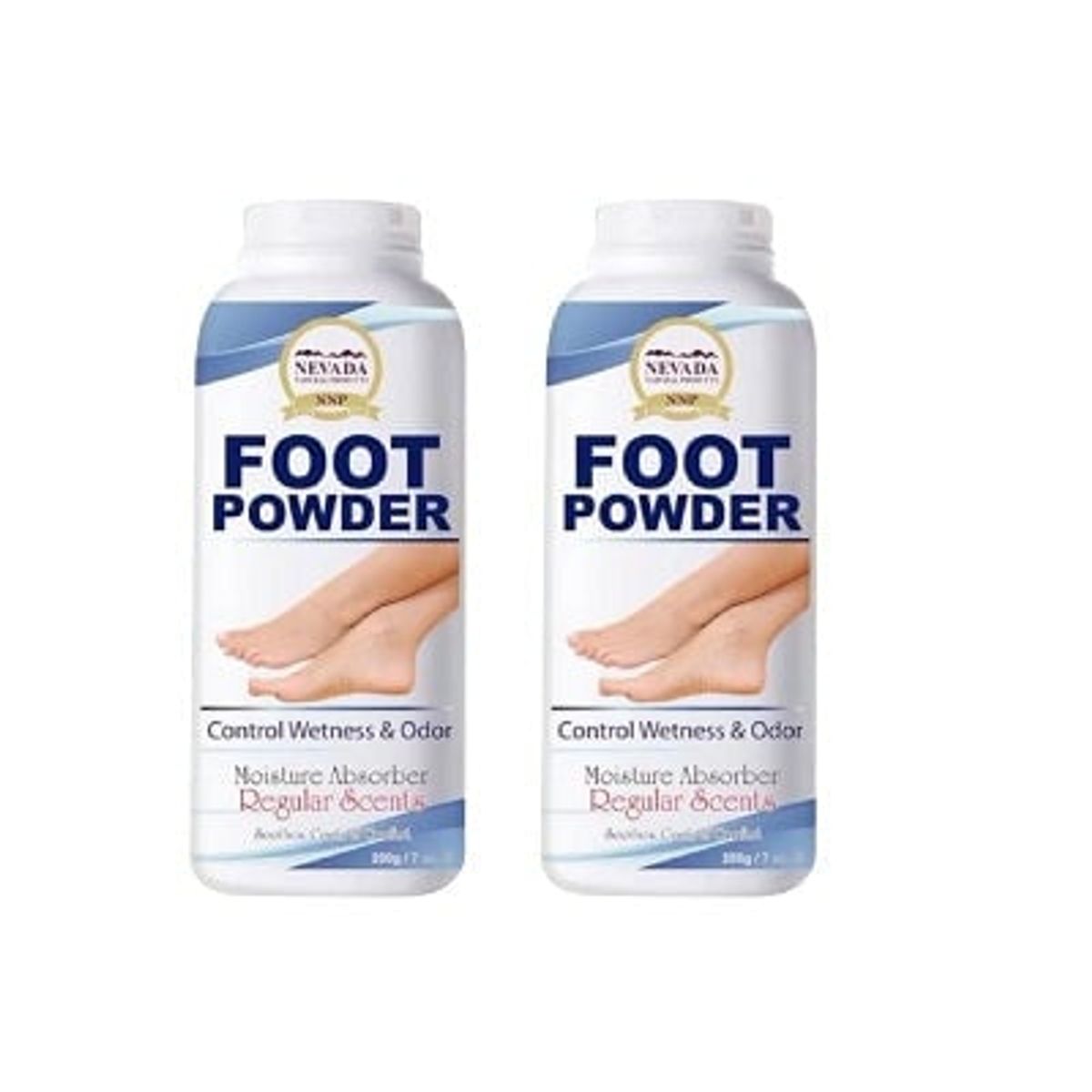 GENERICO - Talco Para Pies Foot Powder 200Gr 2 Unidades