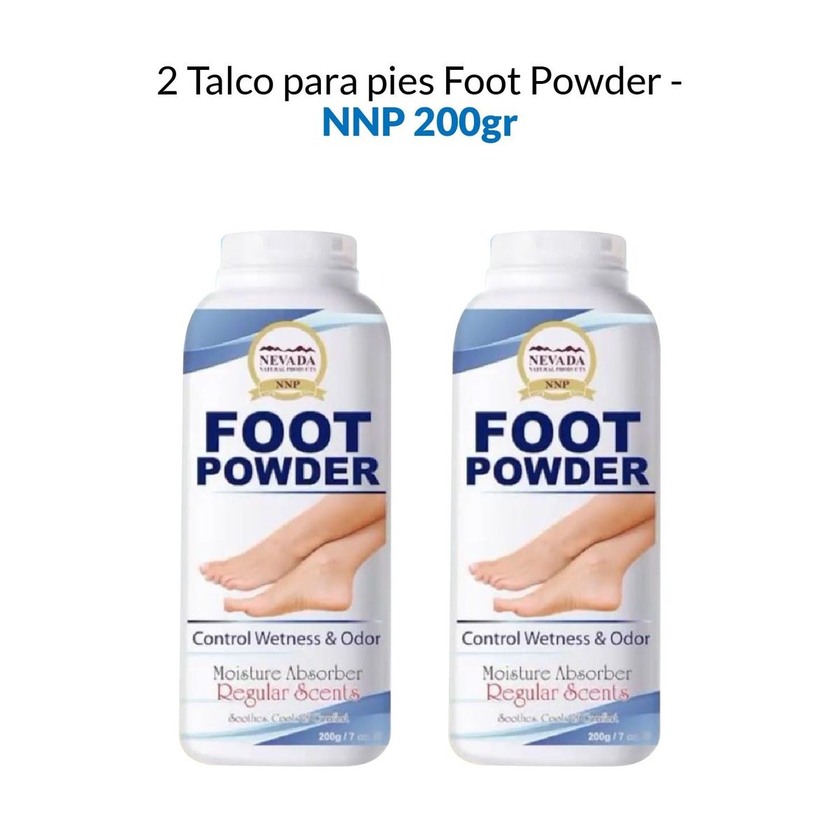 GENERICO - Talco Para Pies Foot Powder 200Gr 2 Unidades