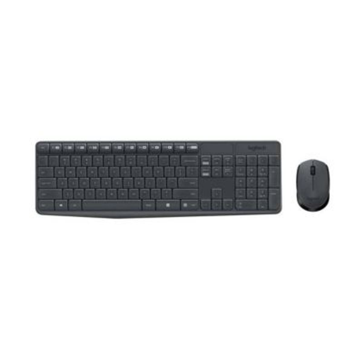 LOGITECH - Kit Teclado y Mouse Logitech MK235 Inalambrico USB Plug and Play Negro