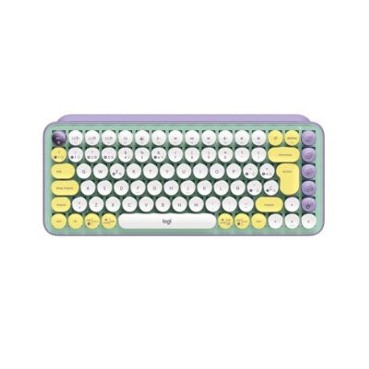 LOGITECH - Teclado Logitech POP Keys Mecanico Bluetooth Lila