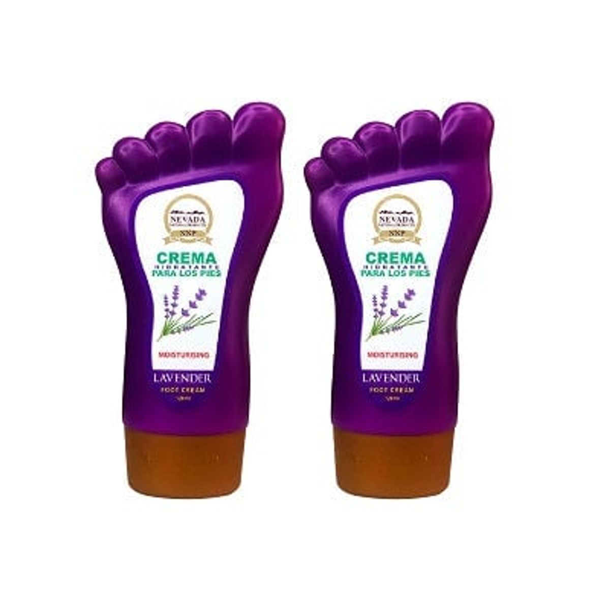 NEVADA NATURAL PRODUCTS - Crema Hidratante Para Los Pies Lavander Nevada 120ml 2 Unidades