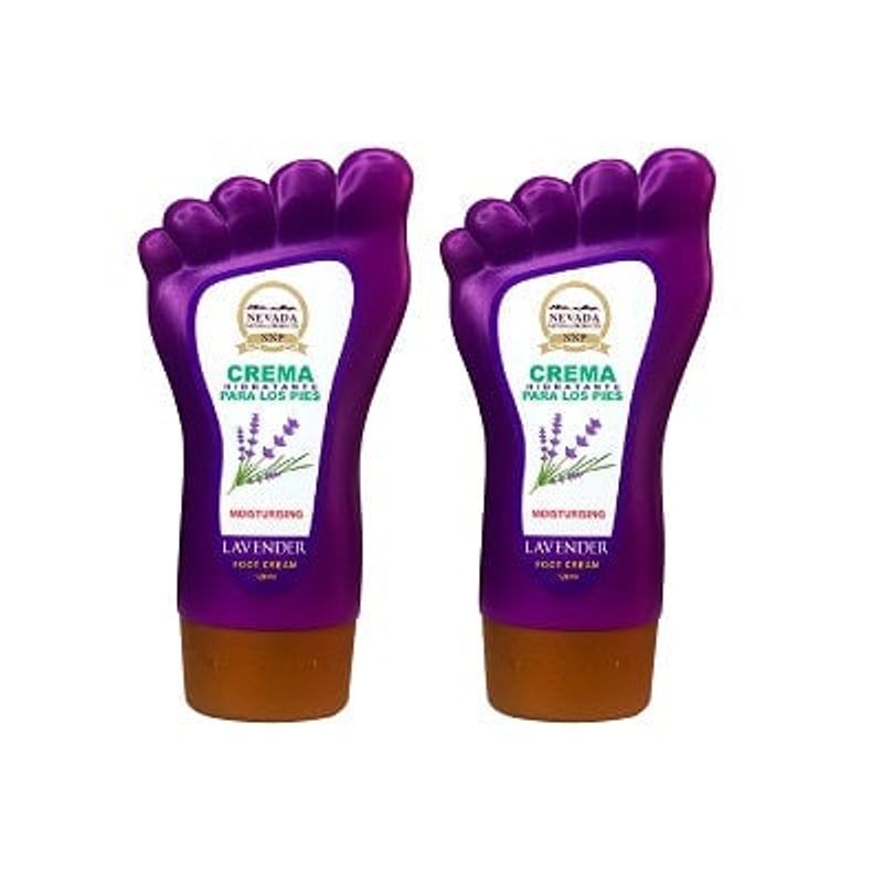 NEVADA NATURAL PRODUCTS - Crema Hidratante Para Los Pies Lavander Nevada 120ml 2 Unidades