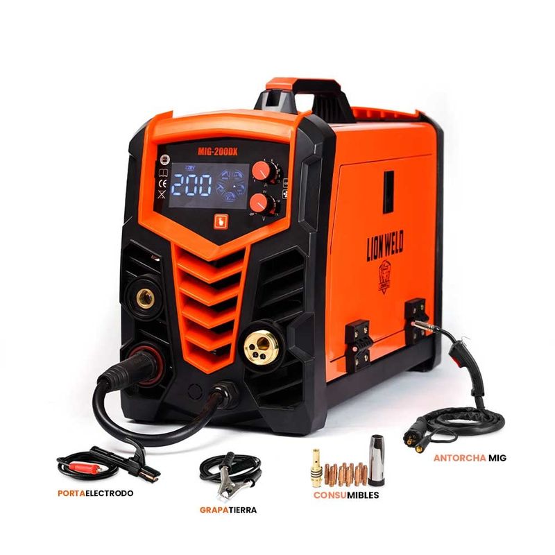 LION WELD - SOLDADORA MULTIPROCESOS 200DX AMPERIOS LION WELD