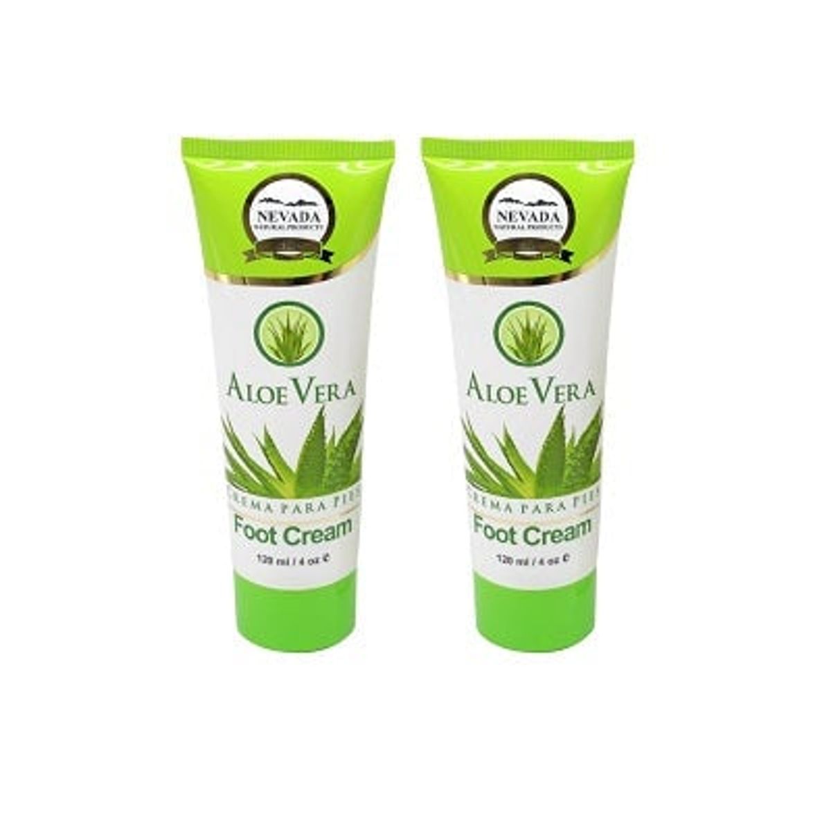 NEVADA NATURAL PRODUCTS - Crema Hidratante Para Pies De Aloe Vera Nevada 120ml 2 Unidades