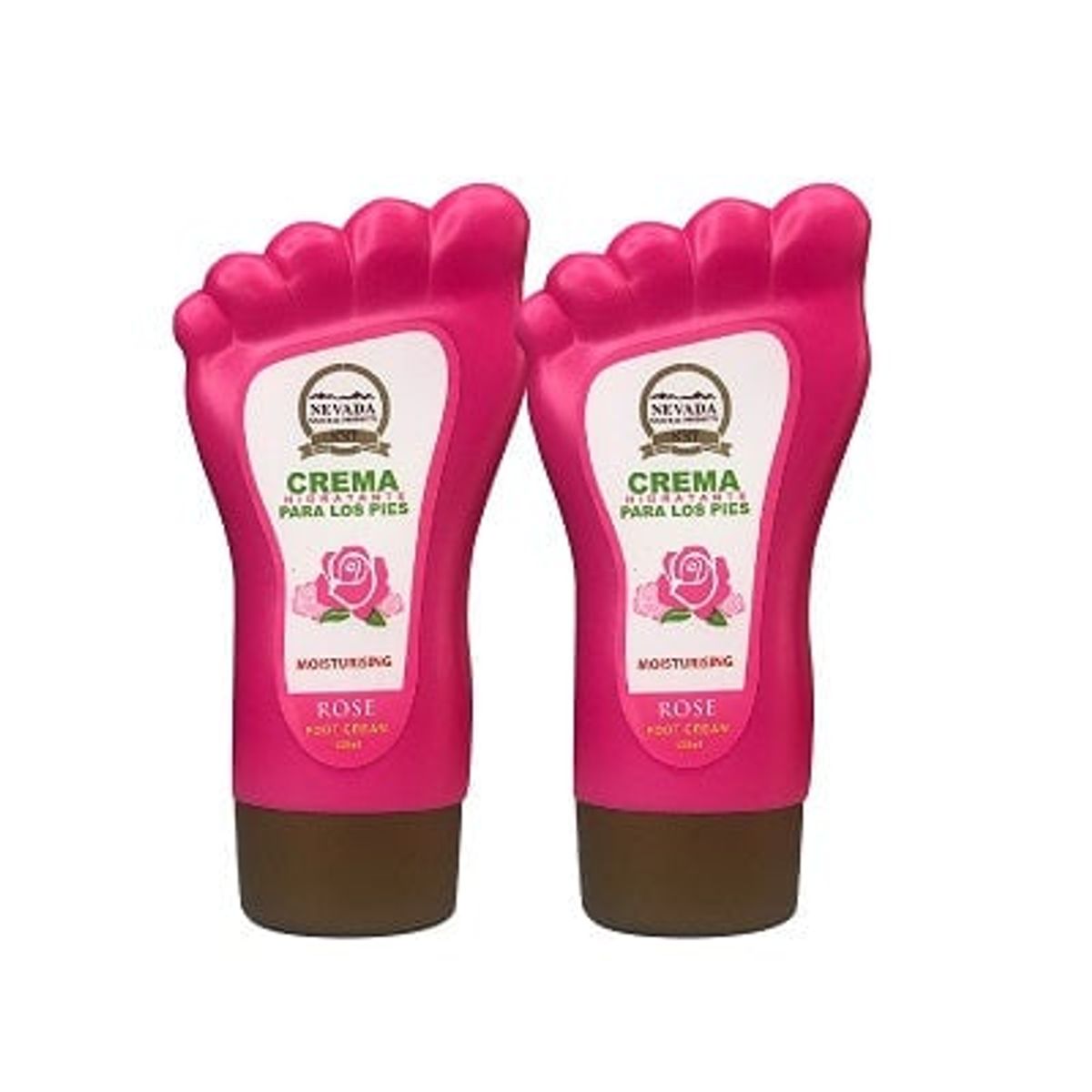 NEVADA NATURAL PRODUCTS - Crema Hidratante Para Los Pies Rosa Nevada 12ml 2 Unidades