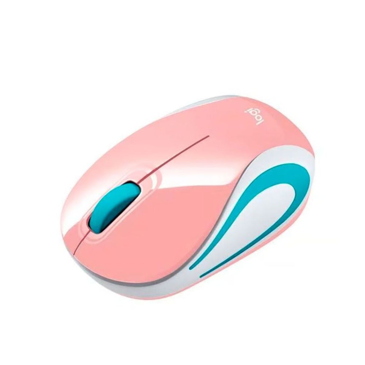 LOGITECH - Mouse Logitech M187 Mini Inalámbrico Rosado