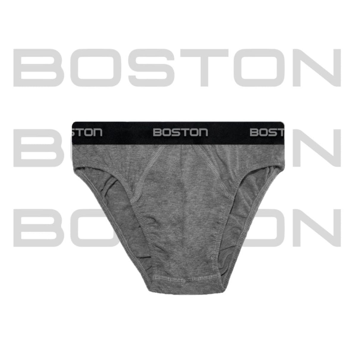 BOSTON - Pack x3 Trusas Boston Hombre Bikini Color Plomo Talla S