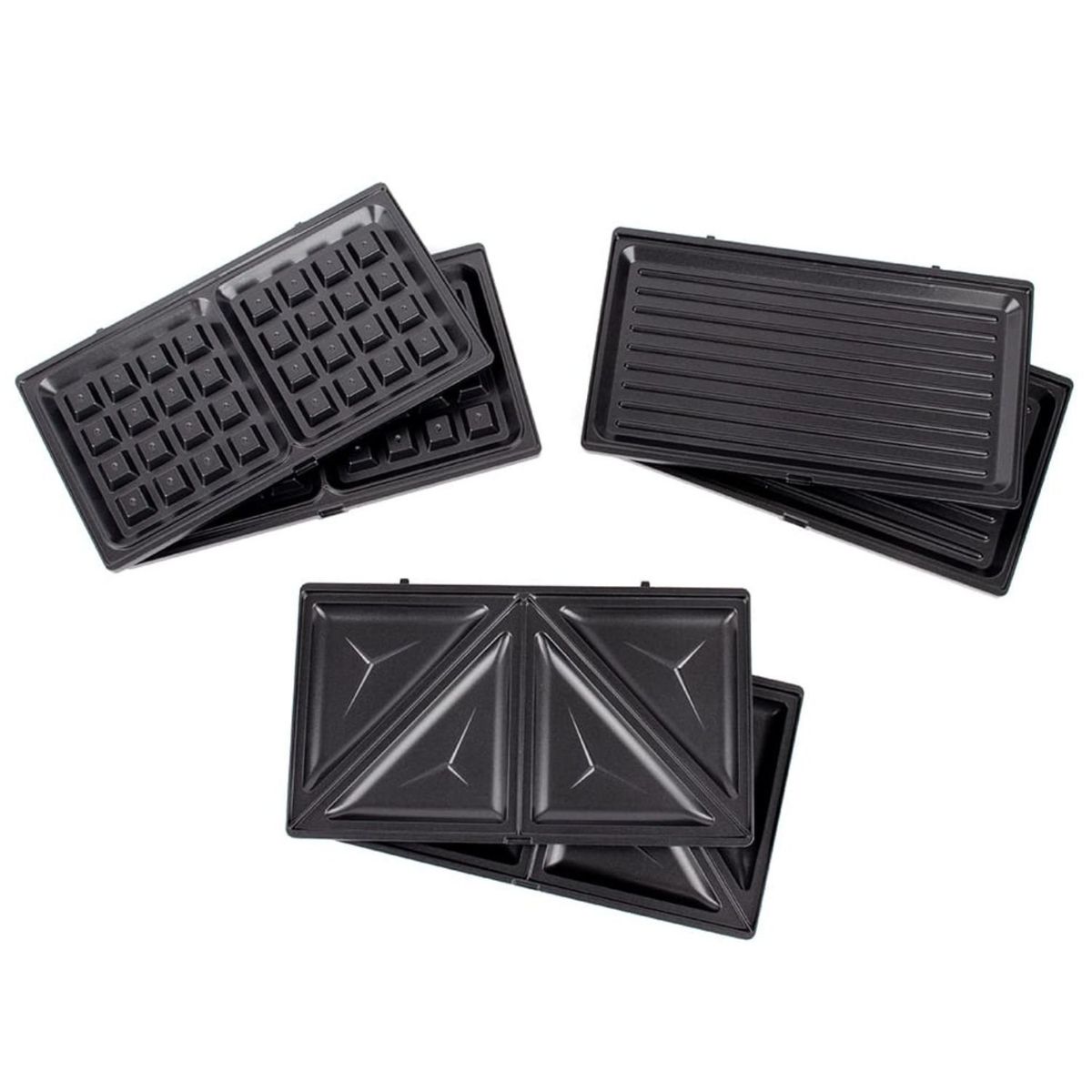 WHITELINE - Sandwichera Whiteline Placas Intercambiables 3 en 1