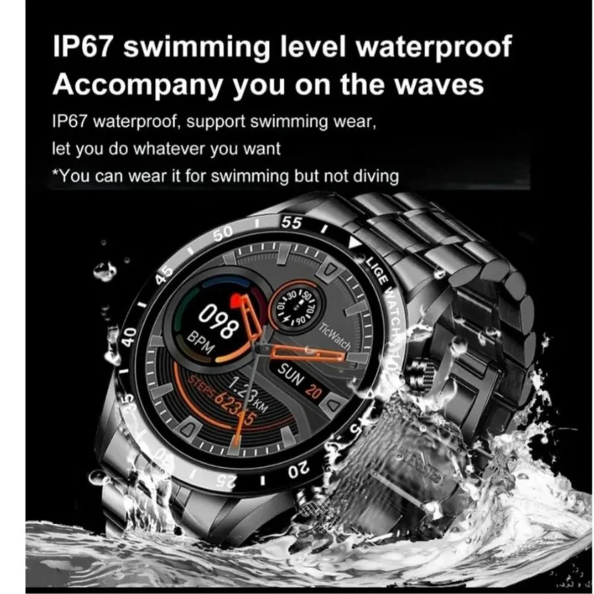 GENERICO - Reloj Inteligente SMARTWATCH Reloj Deportivo Táctil Todo en Uno