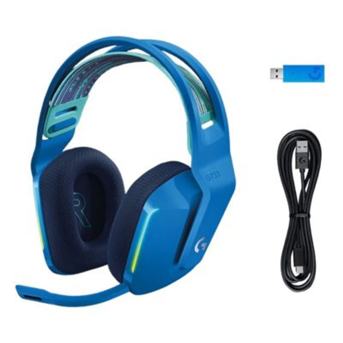 LOGITECH - Audífono Gamer Inalámbrico Logitech G733 Lightspeed USB RGB Azul