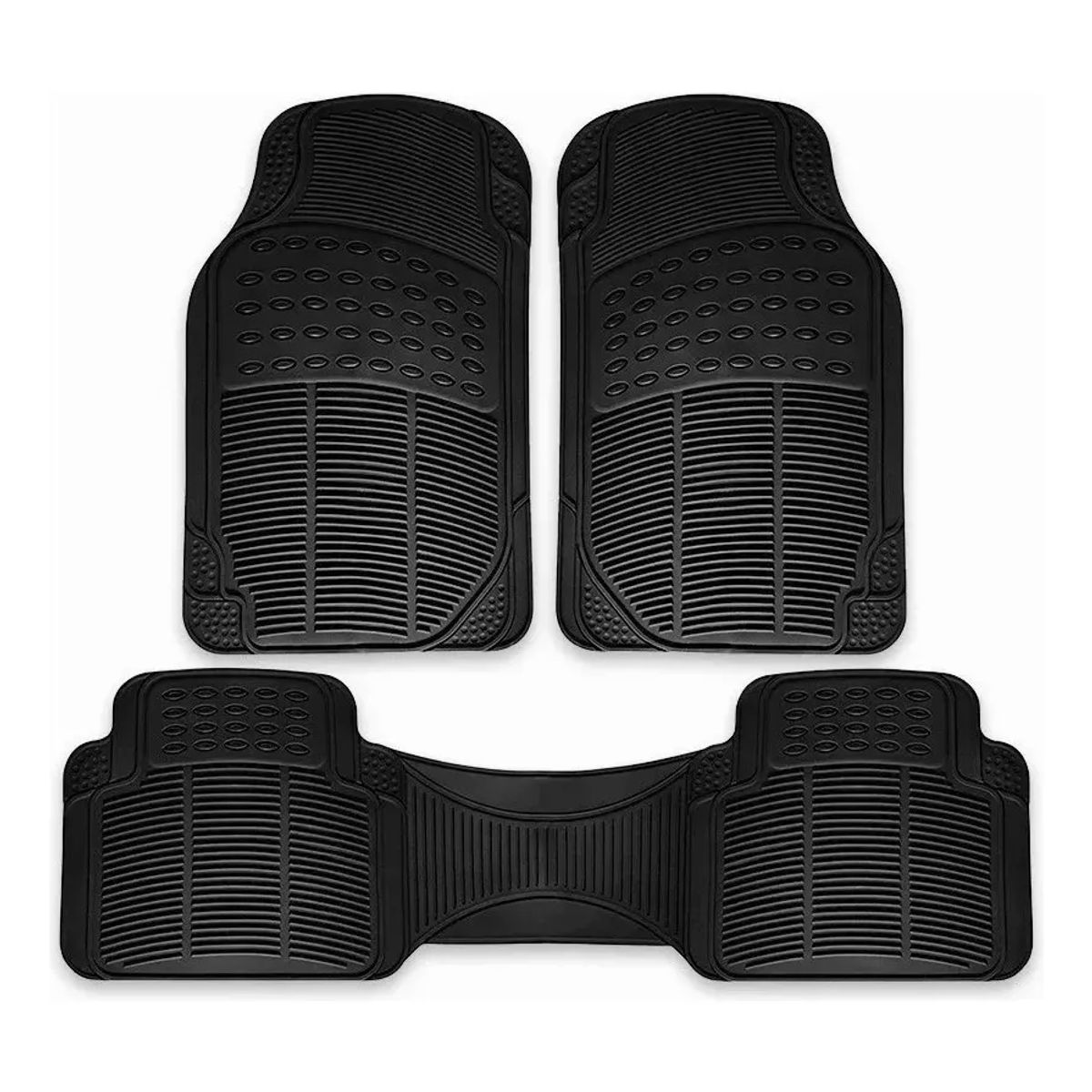 GENERICO - Juego Tapete 3 Piezas Uso Rudo Autos Y Camionetas Universal