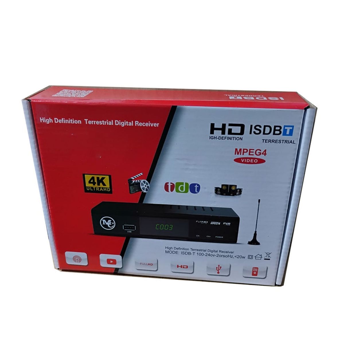 GENERICO - Decodificador Sintonizador Digital De Tv Full Hd