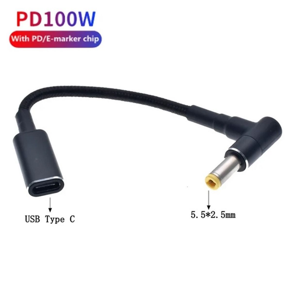 GENERICO - Cargador para Toshiba Asus Lenovo - Adaptador Tipo C - Chip PD y E-mark