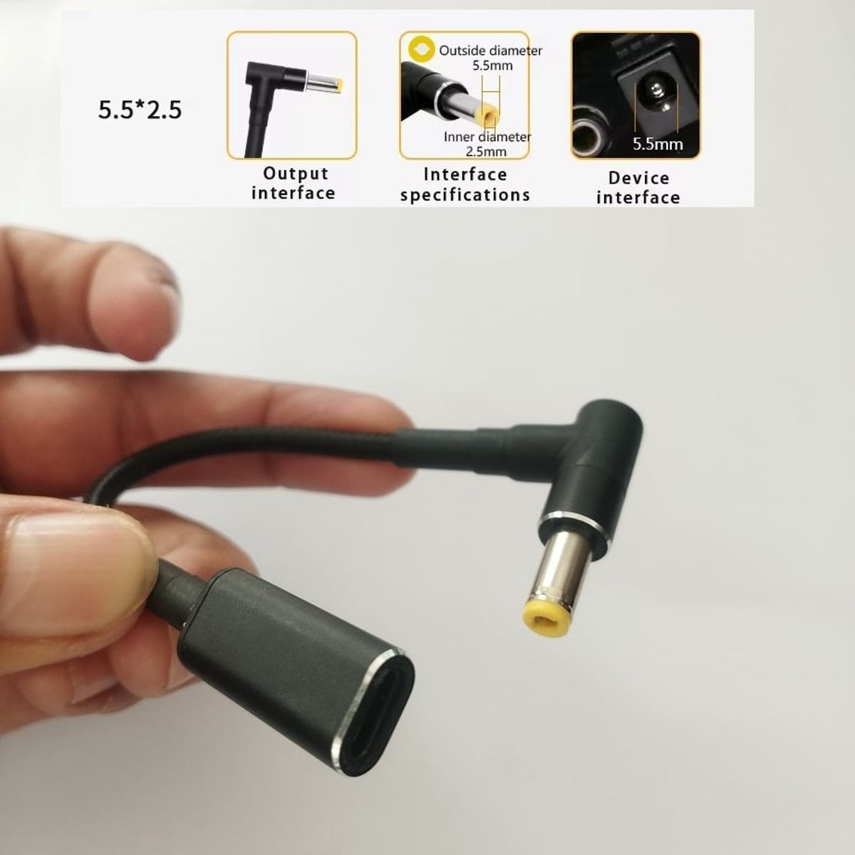 GENERICO - Cargador para Toshiba Asus Lenovo - Adaptador Tipo C - Chip PD y E-mark