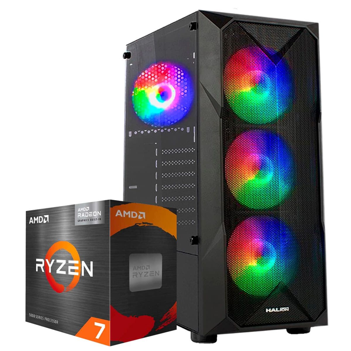AMD - Computadora PC GAMER RYZEN 7 5700G RAM 32GB SSD 1TB