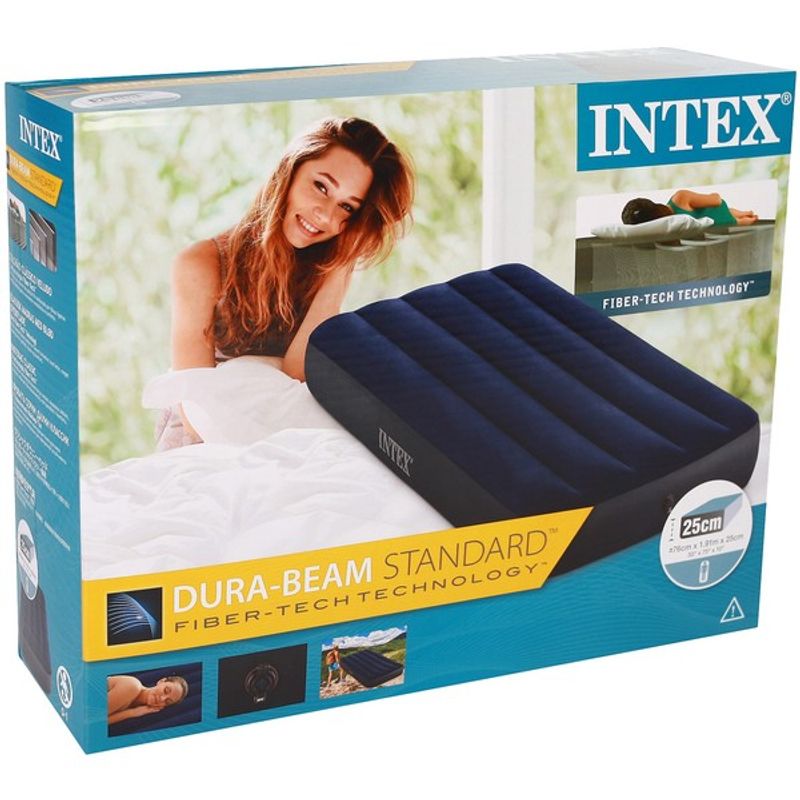 INTEX - Colchon inflable portátil clásica suave individual - intex