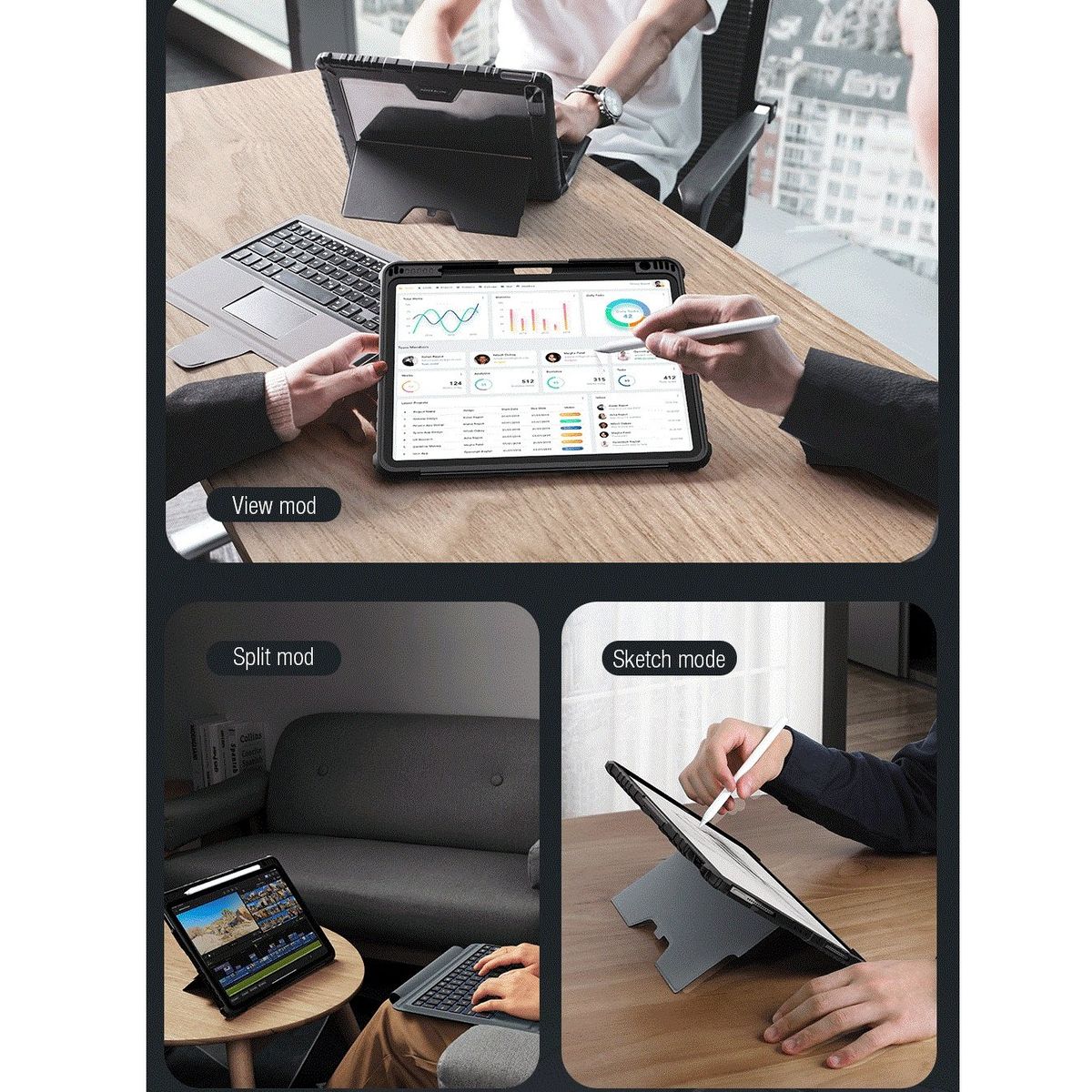 NILLKIN - Case con teclado Nillkin Bumper Keyboard for Apple iPad PRO 12,9