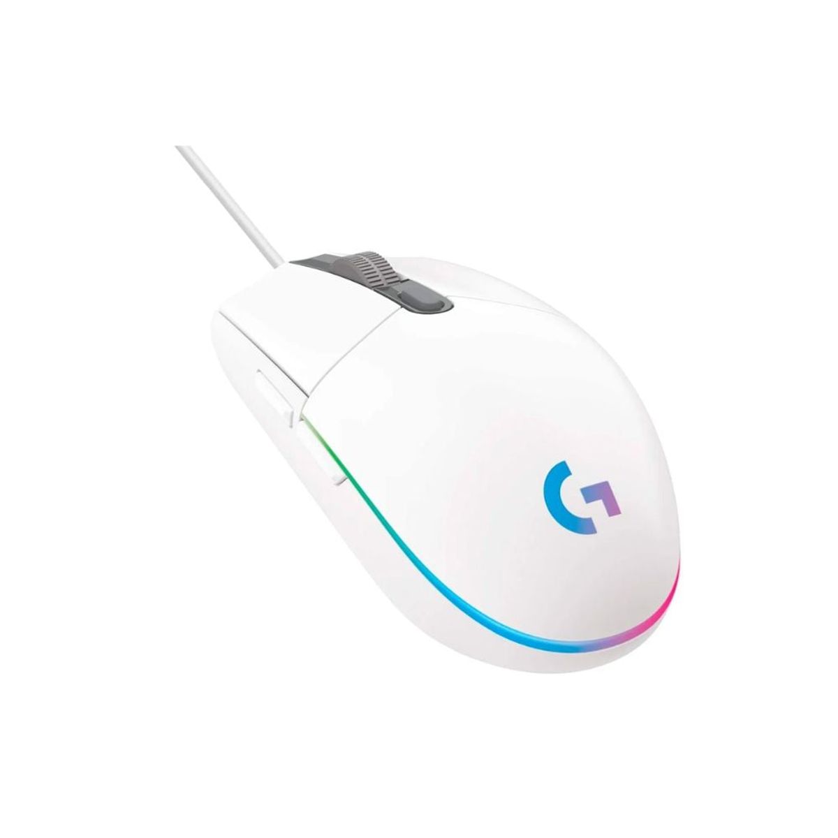 LOGITECH - Mouse Logitech G203 Blanco Lightsync Optical 8000 DPI RGB