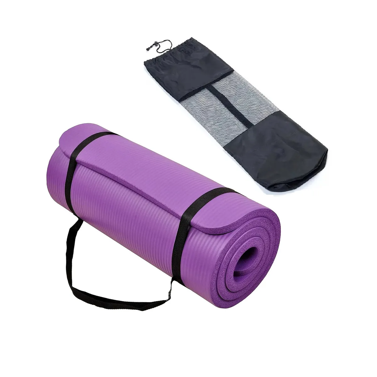 WINNER - Colchoneta Yoga Mat Extra Gruesa 20 Mm Pilates Gym Morado