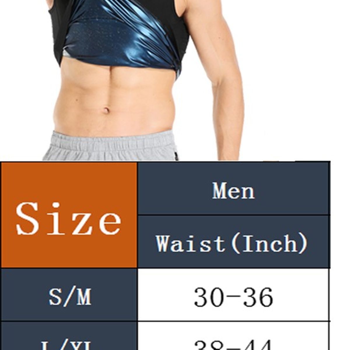 GENERICO - Faja Chaleco Moldeador de Cintura para hombre 2XL3XL