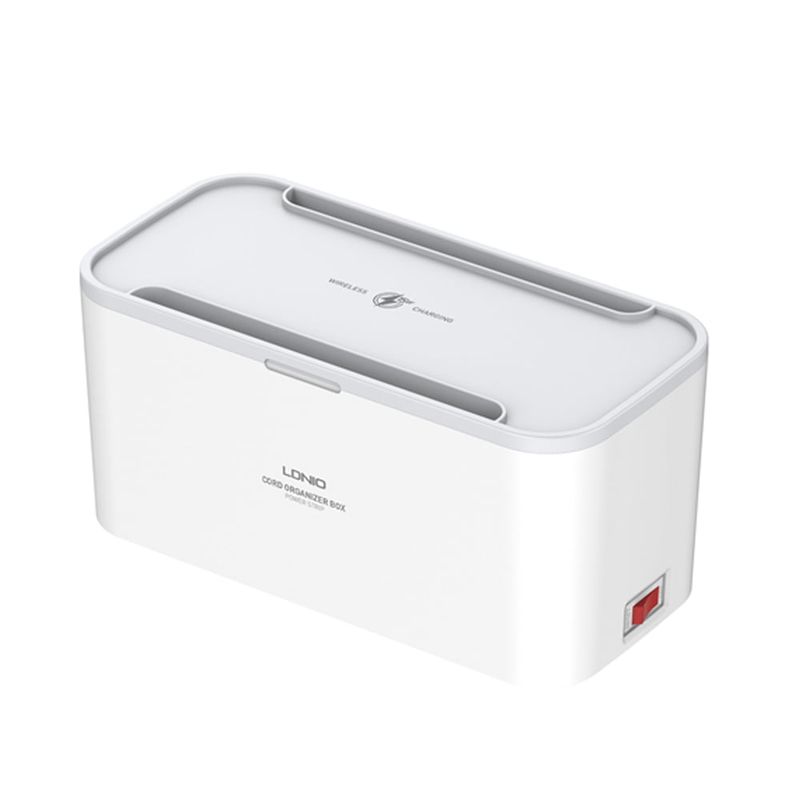 LDNIO - Tomacorriente tipo Caja con Carga Inalambrica de 15W LDNIO