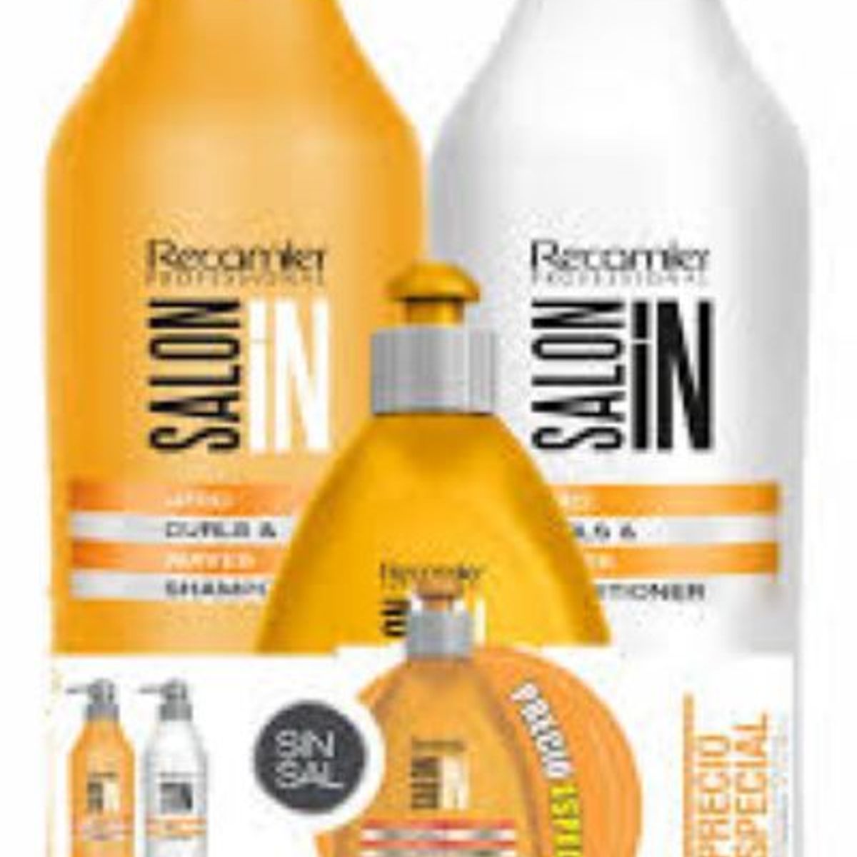 SALON IN - Salon in - Curls & Waves 1lt + Acondicionador  1 lt y Leave on 300 gr
