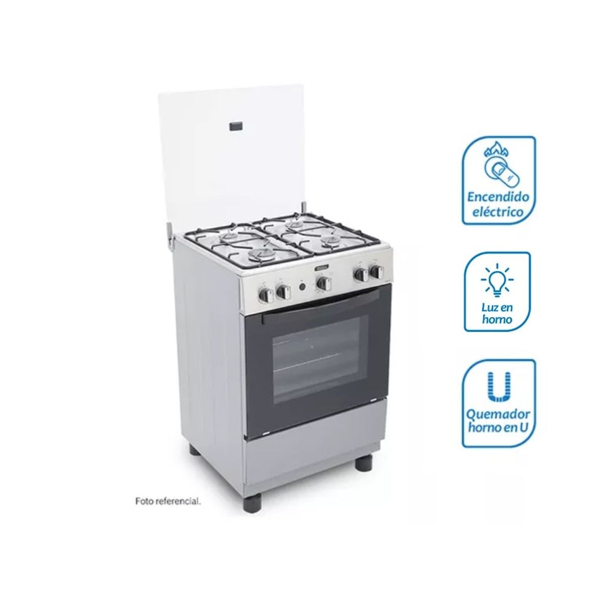 BOSCH - Cocina Bosch PRO424  a Gas de Pie  24" Acero Lista para Gas Natural