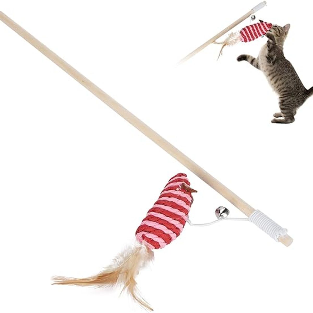 GENERICO - varita con raton para gato