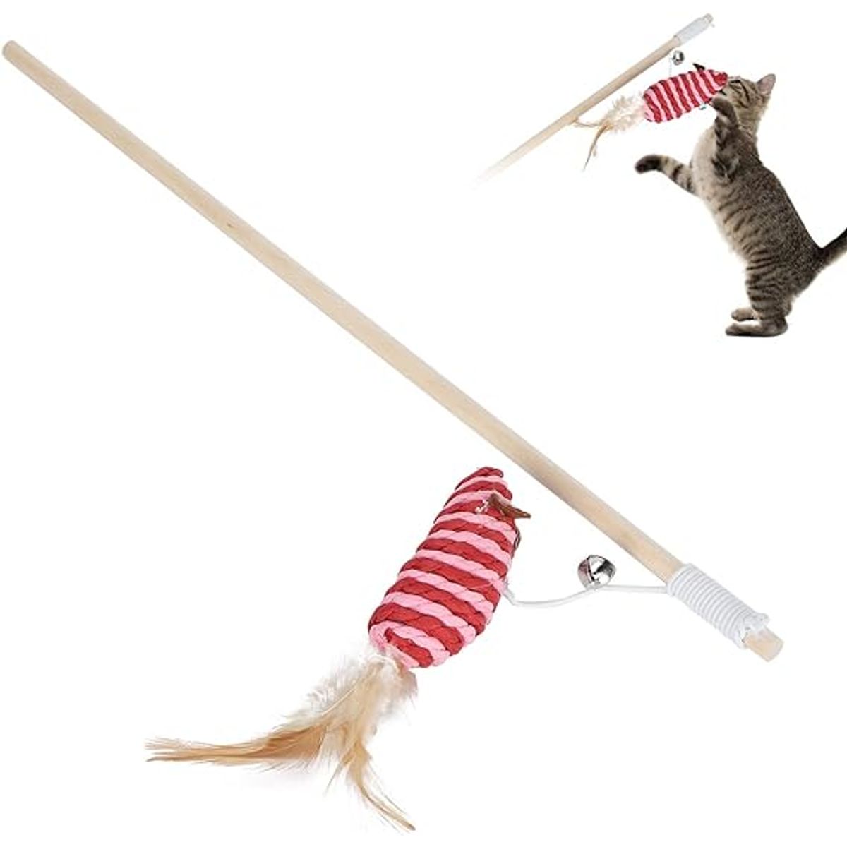 GENERICO - varita con raton para gato