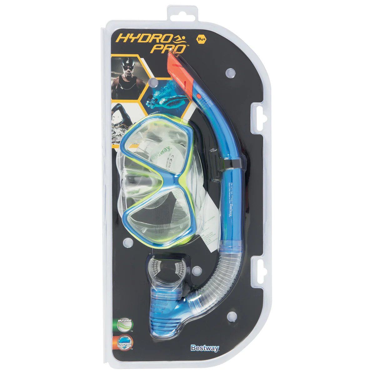 BESTWAY - Bestway 24003 - Set de Buceo con Máscara y Snorkel + 14 AÑOS